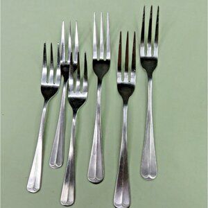 Barclay Geneve  Oyster Bay Lot of 6 Pieces 3 Salad Forks 3 Dinner Forks